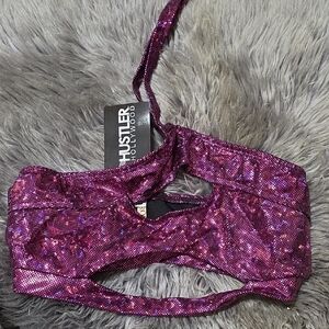Hustler Hollywood Sparkling Magenta Top